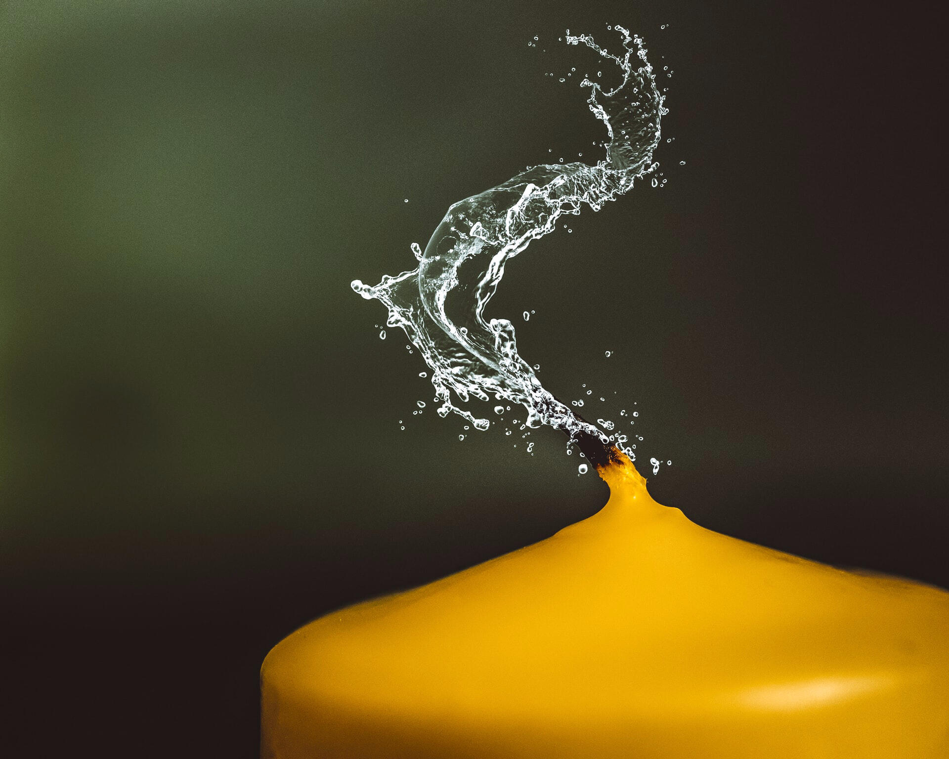 open padlock in a metal bolt on a yellow wooden door